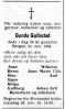 Gunda Gullestad, født Mydland (1898-1984) - Dødsannonse i Agder, fredag 23. november 1984