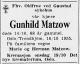 Gunhild Matzow (1878-1955) - Dødsannonse i Adresseavisen den 17. oktober 1955
