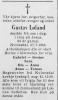 Gustav Løland (1890-1983) - Dødsannonse i Agder den 29. juli 1983