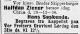 Halfdan Ziener (1851-1898) - Dødsannonse i Morgenbladet, fredag 30. desember 1898