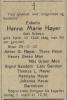 Hanna Marie Høyer, født Scheen (1849-1932) - Dødsannonse i Aust-Agder Blad, tirsdag 1. mars 1932