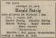 Harald Natvig (1872-1947) - Dødsannonse i Aftenposten den 6. august 1947 Harald Natvig (1872-1947) - Dødsannonse i Aftenposten den 6. august 1947