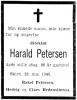 Harald Petersen (1873-1940) - Dødsannonse i Aftenposten den 30. mai 1940