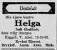 Helga Bjørset, født Gleditsch (1870-1932) - Dødsannonse i Morgenbladet, tirsdag 13. desember 1932 Helga Bjørset, født Gleditsch (1870-1932) - Dødsannonse i Morgenbladet, tirsdag 13. desember 1932