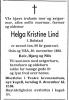 Helga Kristine Lind, født Bolstad (1893-1983) - Dødsannonse i Aftenposten den 5. desember 1983 Helga Kristine Lind, født Bolstad (1893-1983) - Dødsannonse i Aftenposten den 5. desember 1983
