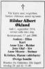 Hildur Økland, født Albert (1914-2000) - Dødsannonse i Haugesunds Avis, tirsdag 18. juli 2000