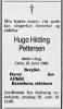 Hugo Hilding Pettersen (1895-1983) - Dødsannonse i Arbeiderbladet den 16. juni 1983 Hugo Hilding Pettersen (1895-1983) - Dødsannonse i Arbeiderbladet den 16. juni 1983