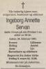 Ingeborg Annette Servan (Foss) - Dødsannonse i Aftenposten den 2. mars 1991