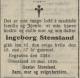 Ingeborg Stensland (1888-1925) - Dødsannonse i Agder den 18. mai 1925