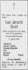 Ivar Jørund Skott (1932-1995) - Dødsannonse i Østlands-Posten den 4. april 1995