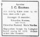 Jakob Christian Knudsen (1871-1943) - Dødsannonse i Stavanger Avis, mandag 20. desember 1943 Jakob Christian Knudsen (1871-1943) - Dødsannonse i Stavanger Avis, mandag 20. desember 1943