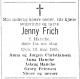 Jenny Frich, født Henche (1887-1965) - Dødsannonse i Aftenposten den 14. mai 1965 Jenny Frich, født Henche (1887-1965) - Dødsannonse i Aftenposten den 14. mai 1965