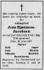 Jens Holst Bie Bjønness-Jacobsen (1904-1977) - Dødsannonse i Lillehammer Tilskuer den 26. mai 1977 Jens Holst Bie Bjønness-Jacobsen (1904-1977) - Dødsannonse i Lillehammer Tilskuer den 26. mai 1977