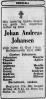 Johan Andreas Johansen (1881-1960) - Dødsannonse i Tiden, onsdag 15. juni 1960 Johan Andreas Johansen (1881-1960) - Dødsannonse i Tiden, onsdag 15. juni 1960