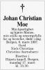 Johan Christian Moe (1913-1997) - Dødsannonse i Fædrelandsvennen den 12. mars 1997
