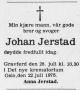Johan Jerstad (1893-1975) - Dødsannonse i Agder, fredag 25. juli 1975