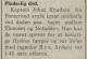 Johan Knudsen (1874-1923) - Plutselig død (Telemarksposten, torsdag 26. april 1923)