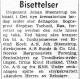Johan Steenstrup (1886-1959) - Bisettelse (Morgenbladet den 27. april 1959)