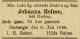 Johanna Reime f. Hviding (1825-1898) - Dødsannonse i Stavanger Aftenblad den 8. juli 1898 Johanna Reime f. Hviding (1825-1898) - Dødsannonse i Stavanger Aftenblad den 8. juli 1898