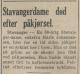 Johanne Marie Johannesen, født Hellström (1872-1939) - Stavangerdame död after påkjørsel (Haugesunds Dagblad den 6. november 1939)