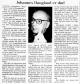 Johannes Haugland (1909-2000) - Nekrolog i Stavanger Aftenblad den 21. oktober 2000