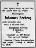 Johannes Seeberg (1901-1962) - Dødsannonse i Morgenbladet den 5. oktober 1962
