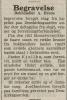 John Andreas Marinus Brun (1840-1926) - Begravelse (Dagsposten - Trønderen, tirsdag 14. desember 1926) John Andreas Marinus Brun (1840-1926) - Begravelse (Dagsposten - Trønderen, tirsdag 14. desember 1926)