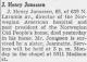 John Henry Jonassen (1886-1952) - Obituary (Chicago Tribune, Chicago, Illinois  05 Apr 1952, Sat)