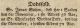 Jonas Suhm (1725-1781) - Dødsannonse i Christiansandske Uge-Blade den 15. november 1781