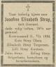Josefine Elisabeth Stray, født Gerrard (1855-1934) - Dødsannonse i Fædrelandsvennen, fredag 13. april 1934 Josefine Elisabeth Stray, født Gerrard (1855-1934) - Dødsannonse i Fædrelandsvennen, fredag 13. april 1934