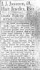 Joseph Jonas Jonassen (1866-1935) - Obituary