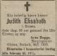 Judith Elisabeth Bugge, født Hansen (1891-1923) - Dødsannonse i Tidens Tegn den 3. februar 1923