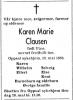 Karen Marie Clausen, født Utne (1891-1985) - Dødsannonse i Aftenposten, torsdag 23. mai 1985 Karen Marie Clausen, født Utne (1891-1985) - Dødsannonse i Aftenposten, torsdag 23. mai 1985