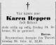 Karen Reppen, født Seland (1866-1950) - Dødsannonse i Agder den 27. februar 1950