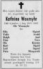 Kathrine Woxmyhr (1902-1969) - Dødsannonse i Tvedestrandsposten den 30. august 1969