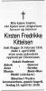Kirsten Fredrikke Kittelsen, født Bugge (1919-2005) - Dødsannonse i Aftenposten den 7. april 2005