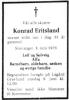 Konrad Eritsland (1895-1976) - Dødsannonse i Rogalands Avis, mandag 7. juni 1976