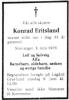 Konrad Eritsland (1895-1976) - Dødsannonse i Rogalands Avis, mandag 7. juni 1976 Konrad Eritsland (1895-1976) - Dødsannonse i Rogalands Avis, mandag 7. juni 1976