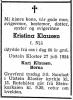 Kristina Klausen, født Njå (1894-1954) - Dødsannonse i Stavanger Aftenblad, fredag 30. juli 1954 Kristina Klausen, født Njå (1894-1954) - Dødsannonse i Stavanger Aftenblad, fredag 30. juli 1954