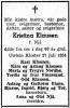 Kristina Klausen, født Njå (1894-1954) - Dødsannonse i Stavanger Aftenblad, onsdag 28. juli 1954 Kristina Klausen, født Njå (1894-1954) - Dødsannonse i Stavanger Aftenblad, onsdag 28. juli 1954
