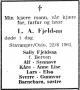 Lars Annar Fjeldsaa (1892-1964) - Dødsannonse i Stavanger Aftenblad, tirsdag 23. juni 1964