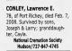 Lawrence Edward Conley (1929-2009) - Obituary (Tampa Bay Times, St. Petersburg, Florida, 11 Feb 2008, Mon) Lawrence Edward Conley (1929-2009) - Obituary (Tampa Bay Times, St. Petersburg, Florida, 11 Feb 2008, Mon)