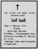 Leif Juell (1900-1970) - Dødsannonse i Christianssands Tidende, onsdag 11. februar 1970