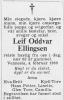 Leif Oddvar Ellingsen (1927-1989) - Dødsannonse i Fædrelandsvennen den 11. februar 1989