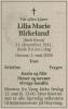 Lilia Marie Birkeland, født Brun (1941-2006) - Dødsannonse i Hamar Arbeiderblad, lørdag 6. mai 2006