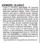 Lillian Johnson, nee Kelly (1915-2010) - Obituary (Chicago Tribune 27 Jan 2010)