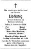 Lilo Natvig, født Lieselotte Hilde Rohde (1911-1994) - Dødsannonse i Aftenposten, tirsdag 6. desember 1994 Lilo Natvig, født Lieselotte Hilde Rohde (1911-1994) - Dødsannonse i Aftenposten, tirsdag 6. desember 1994
