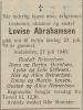 Lovise Abrahamsen, født Jakobsdatter (1866-1946) - Dødsannonse i Agder, onsdag 31. juli 1946