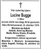 Lucine Bugge, født Moe (1892-1978) - Dødsannonse i Aftenposten den 17. oktober 1978