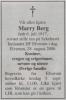 Marry Berg, født Fæstad (1917-2006) - Dødsannonse i Østlendingen, onsdag 30. august 2006